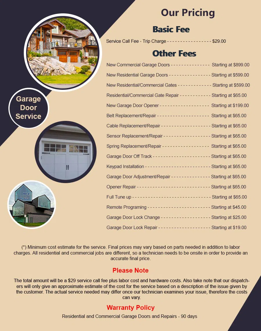 Garage Door Mobile Service Gillette, NJ 908-444-0679